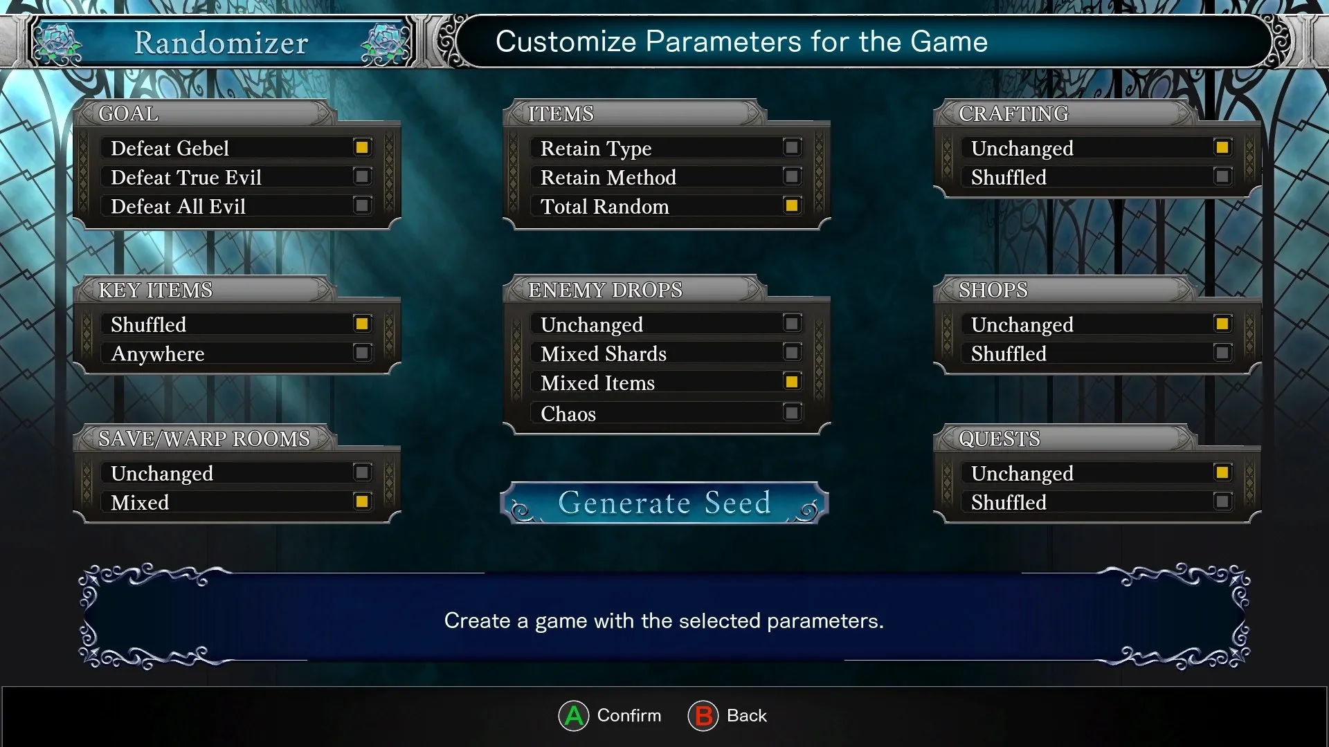 Randomizer mode